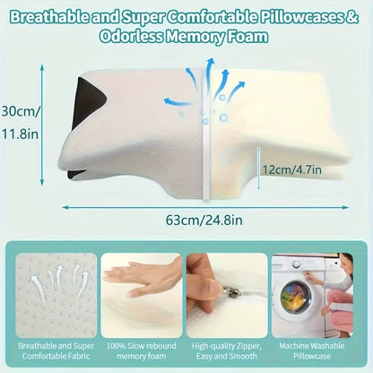 CloudCradle™ Ergonomic Snack Pillow – Sleep Sweet, Dream Deep