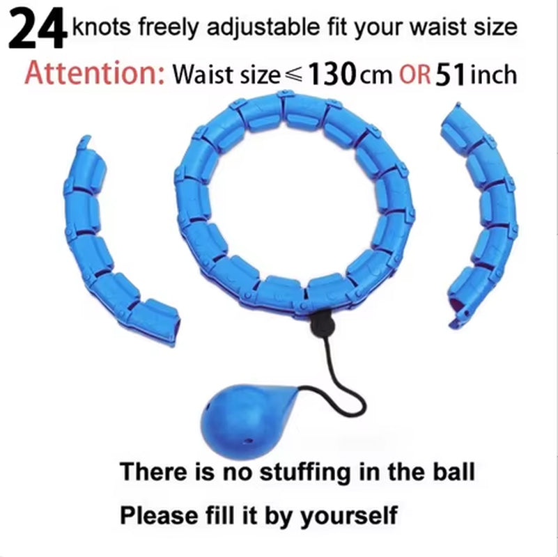 Sections Fitness Smart Sport Hoop Adjustable Thin Waist Exercise Gym Circle Ring Equipment Easy Weight Loss Dropshipping